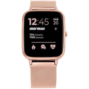Smartwatch Mormaii Life MOLIFEAH/7J Feminino com Tela 1,3”, Touchscreen, Bluetooth, Resistência à Água - Rosé