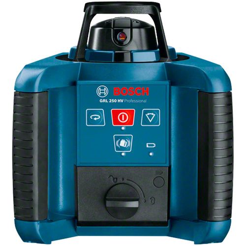 Nível a Laser Digital Rotativo Bosch GRL 250 HV com Óculos Vermelho e Maleta - Até 250 Metros
