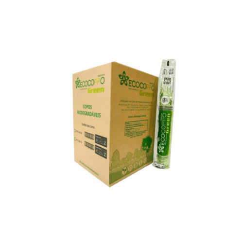 Copo Descartável OxiBiodegradável 50ml CX c/5000un Ecocoppo Green