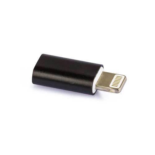Adaptador Micro USB para iPhone 5, 6, 7, 8 Lightning Preto