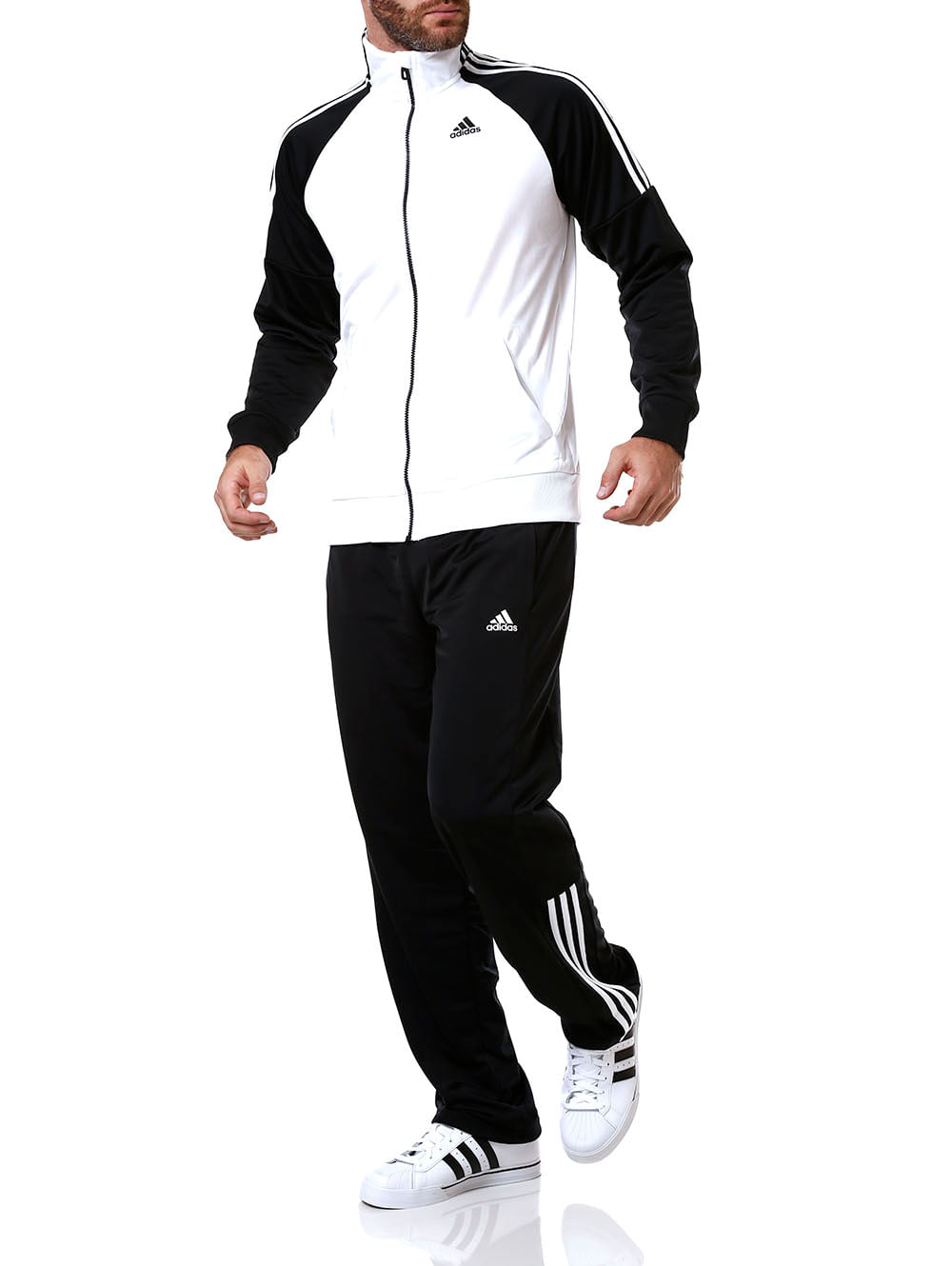 agasalho masculino adidas preto