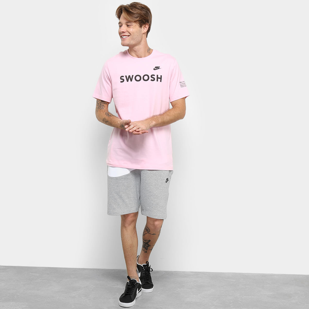 camisa nike masculina rosa