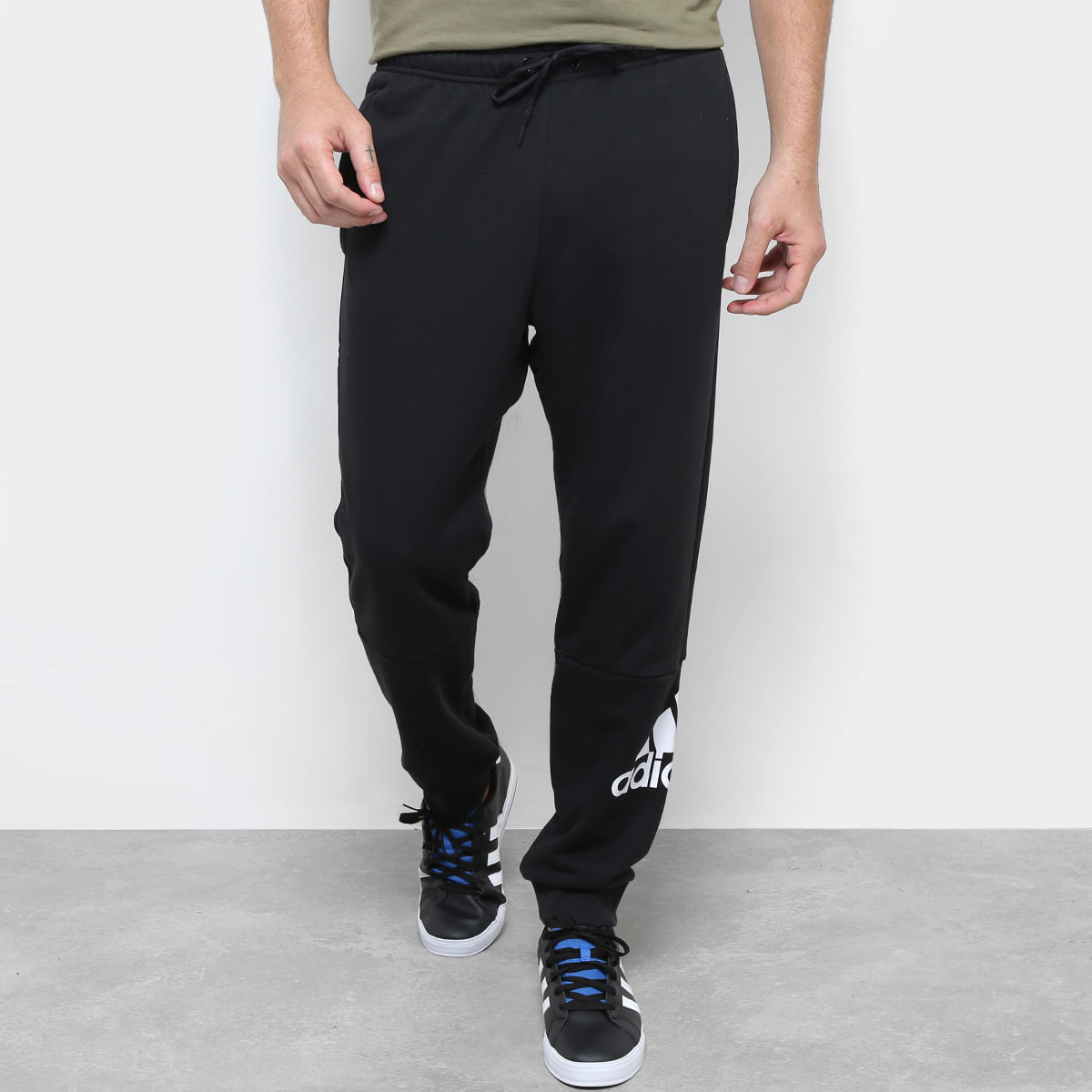 calça moletom afunilada adidas masculina