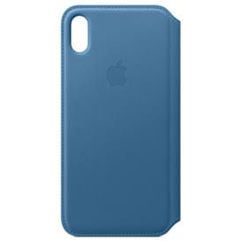 Capa Folio para iPhone XS Max de Couro Azul Cape Cod - Apple - MRX52ZM/A - AZUL