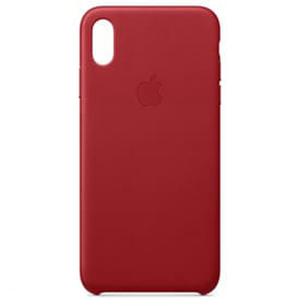 Capa Protetora para iPhone XS Max em Couro Vermelho - Apple - MRWQ2ZM - VERMELHO
