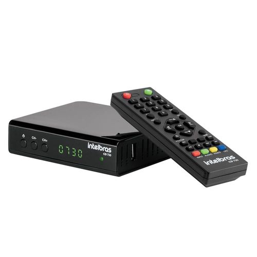 Conversor Digital de TV Intelbras CD 730 com Gravador - Preto.