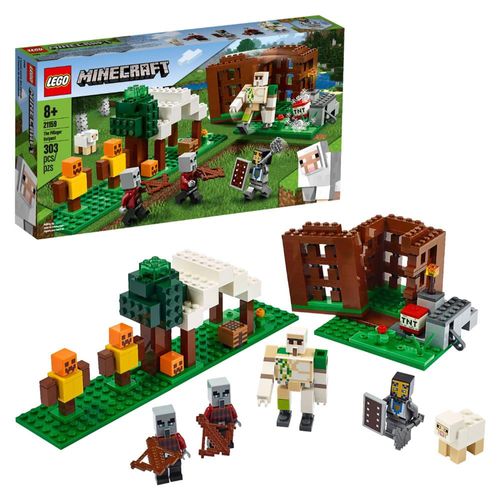 LEGO Minecraft - The Pillager Outpos 21159 - 303 Peças.