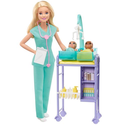 Boneca Barbie Mattel Profissões - Barbie Pediatra.