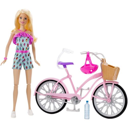 Boneca Barbie Mattel com Bicicleta FTV96 - 33 cm.
