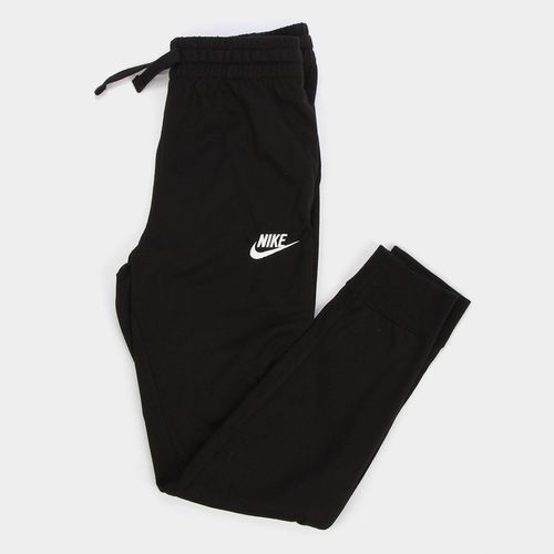 Calça Jogger Infantil Nike Jersey Masculina Preto+Branco 10A