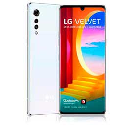 Smartphone Velvet Aurora White LG, com Tela de 6,8, 4G, 128GB e Câmera Tripla 48 MP + 8 MP + 5 MP - LMG910EMW.ABRAAW BRANCO, BIVOLT