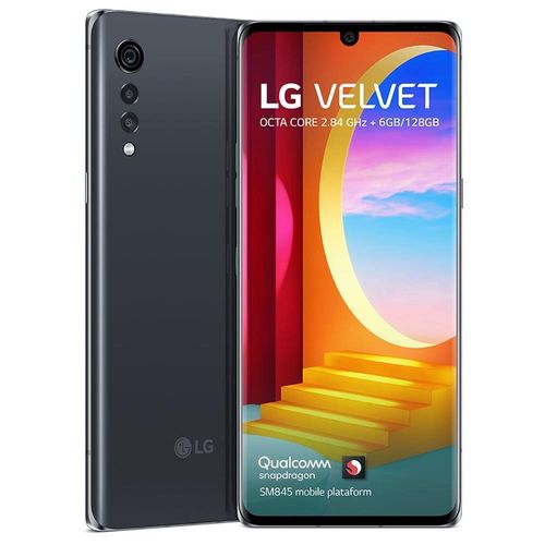 Smartphone LG Velvet Aurora Gray 128GB, 6GB RAM, Tela 6.8”, Câmera Traseira Tripla, Android 10, Inteligência Artificial e Processador Octa-Core - Tim.
