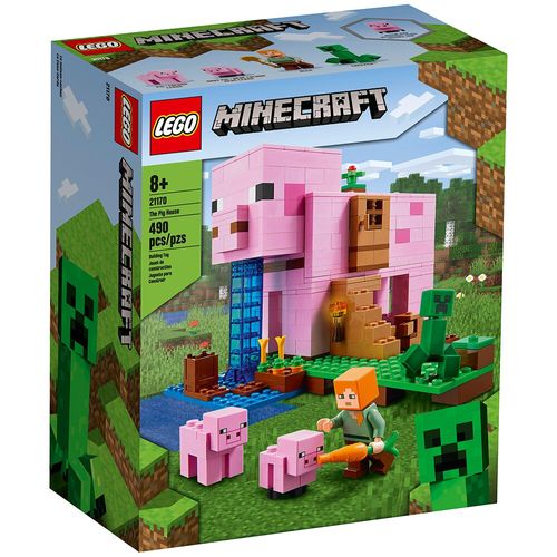 LEGO Minecraft A Casa do Porco 21170 - 490 Peças.