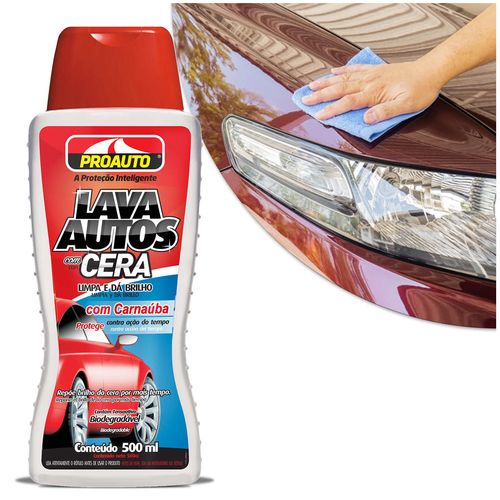 Shampoo Automotivo Lava Autos com Cera Carnaúba 500ml Proauto