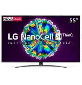 Smart TV 4K LG LED 55 com IPS NanoCell, Dolby Atmos e Wi-Fi - 55NANO86SNA BIVOLT