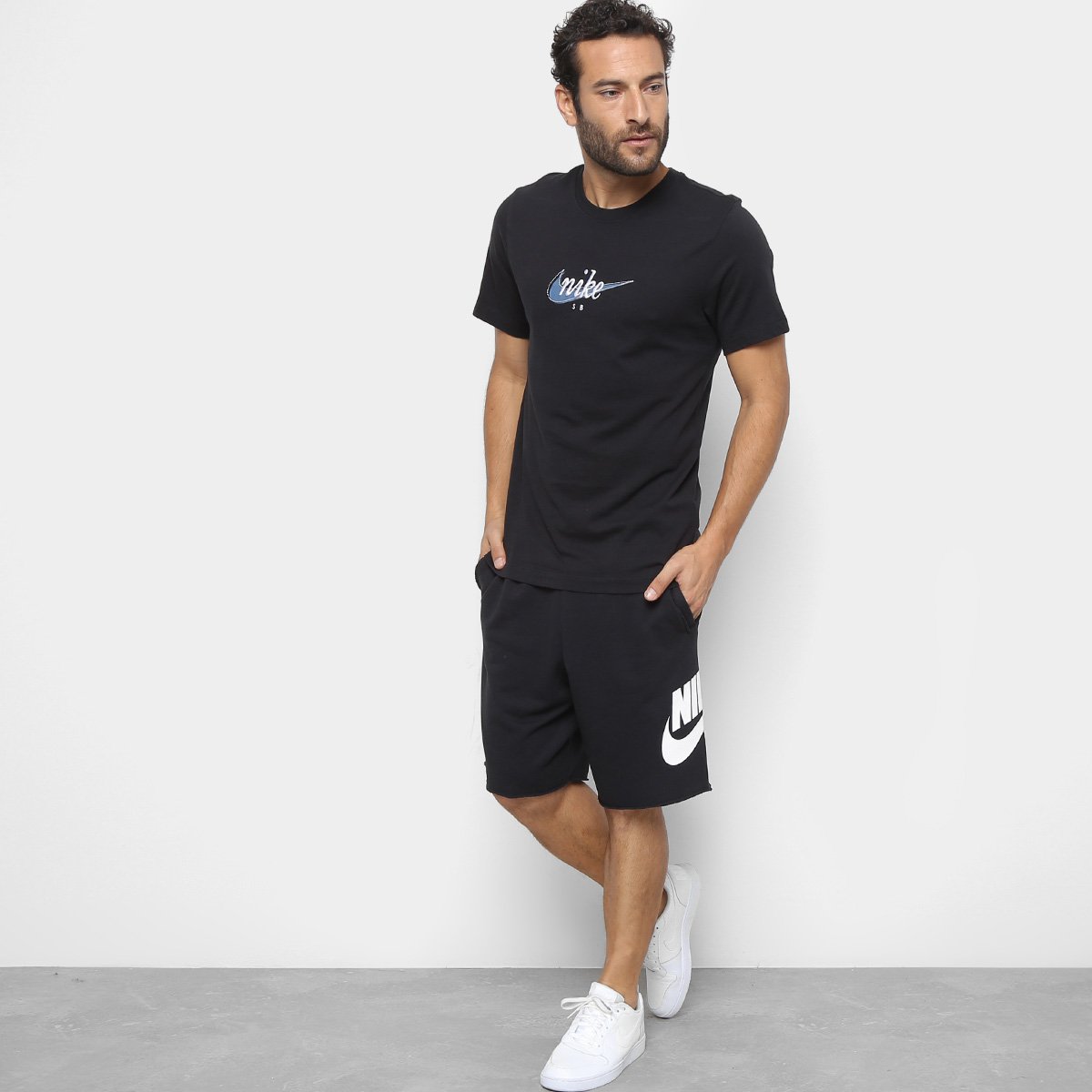 bermuda nike masculina moletom