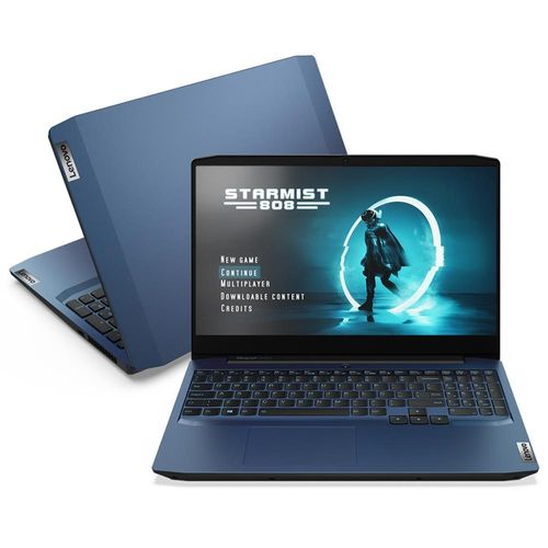 Notebook Gamer Lenovo NVIDIA GeForce GTX 1650 Core i5-10300H 8GB 256GB SSD Tela Full HD 15.6” Windows 10 Ideapad Gaming 3i 82CG0002BR