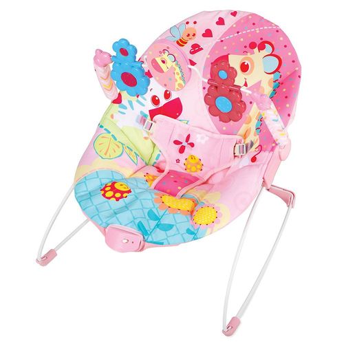 Cadeira de Descanso Mastela Vibratória Carnaval Girafa – Rosa