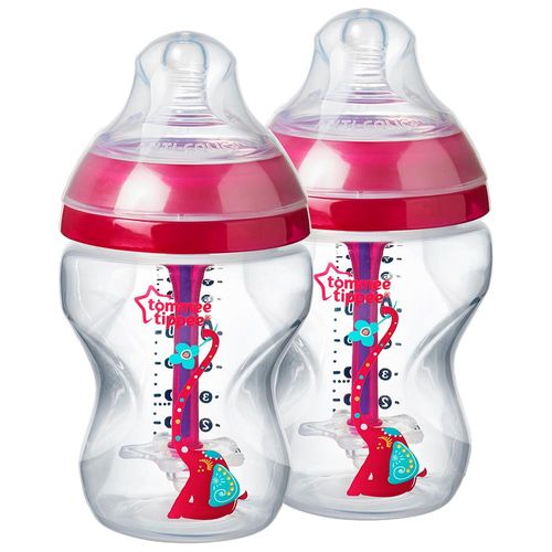 Mamadeira Tommee Tippee Advanced Anti Colic 260ml - 2 Unidades - Rosa