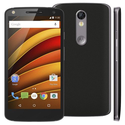Smartphone Moto X Force XT1580 Preto com 64GB Tela de 5.4`` Dual Chip Android 5.1 4G Camera 21MP e Processador Qualcomm Octa-Core