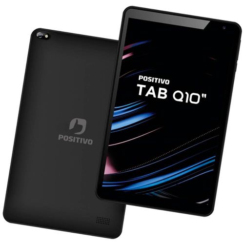 Tablet Positivo Q10 T2040 64GB, 2GB RAM, Tela de 10", Câmera Traseira 5MP + Flash, 4G, Wi-fi, Android 10 – Preto