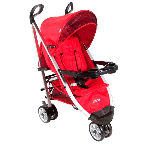 Carrinho de Bebê Cosco Umbrella Deluxe SC902-NBR - Vermelho