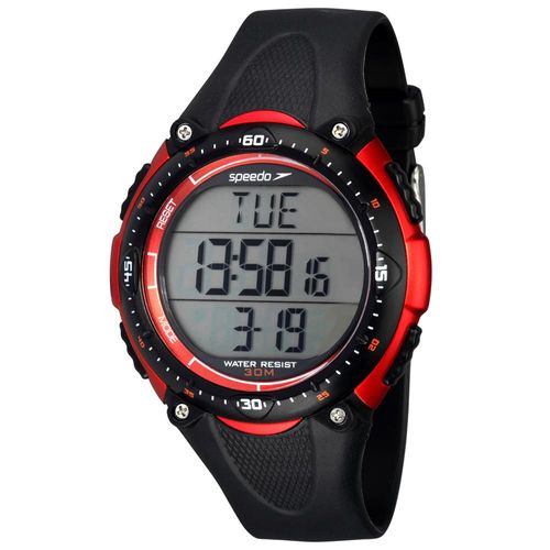 Relógio Monitor Cardíaco Digital Speedo 80565G0EPNP1 com Cinta - Preto
