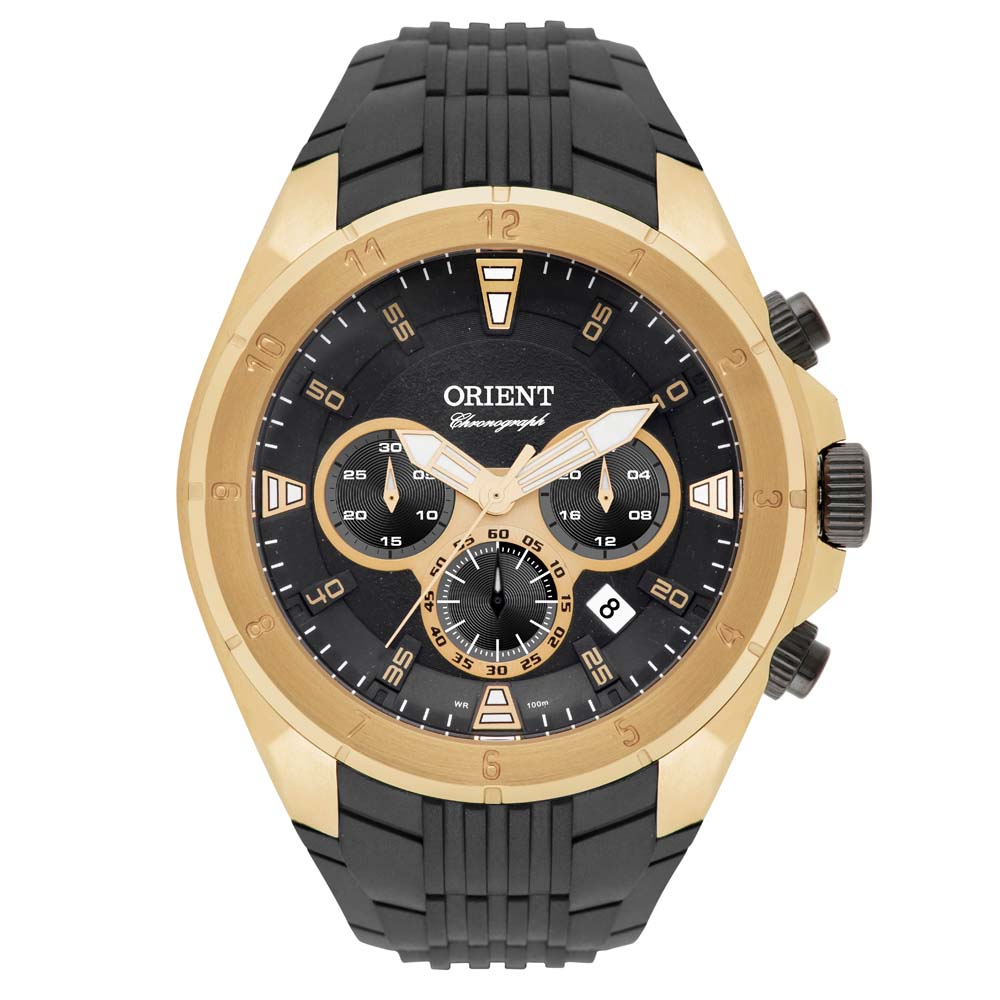 orient chronograph dourado