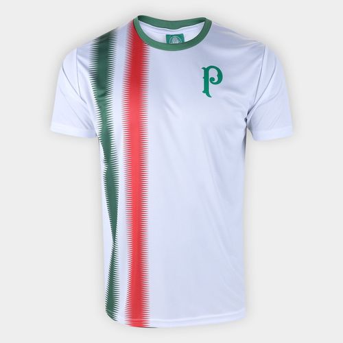 Camiseta Palmeiras Duo Stripes Masculina Branco P