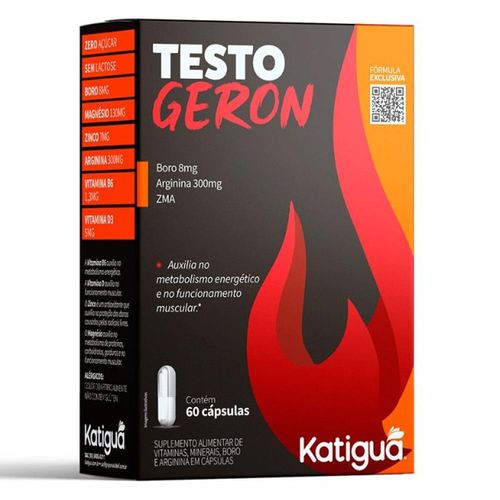 Testogeron (Boro, Arginina e ZMA) 60 CÁPSULAS - KATIGUÁ