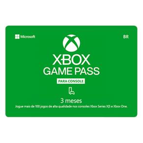 Gift Card Digital Xbox Game Pass - R$89,99
