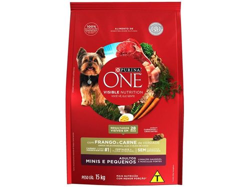 Ração Super Premium para Cachorro Purina One - Frango e Carne Adulto 15kg