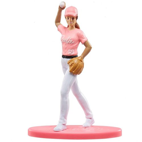 Boneca Barbie Micro Collection Baseball Barbie HCH17 Mattel - 11 cm