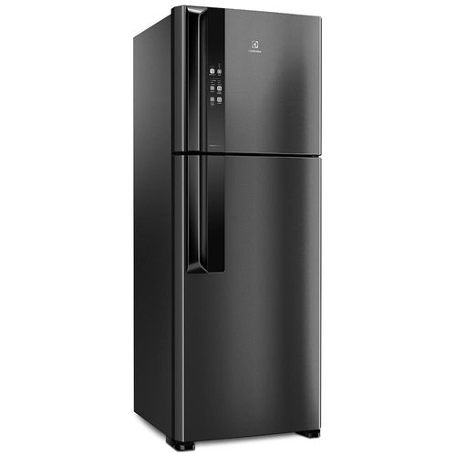 Geladeira Electrolux IF56B Top Freezer Frost Free Efficient Black Inox Look Com Autosense – 504L 220v