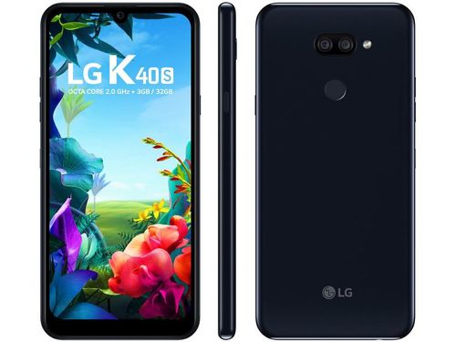 Smartphone LG K40S 32GB Preto 4G Octa-Core 3GB RAM - Tela 6,1&quot; Câm. Dupla + Selfie 13MP Dual Chip Bivolt