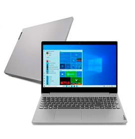 Notebook Lenovo, Intel  Core  i3 10110U, 4GB, 1TB, Tela de 15,6, UHD Graphics, Prata, IdeaPad 3i - 82BS0002BR BIVOLT