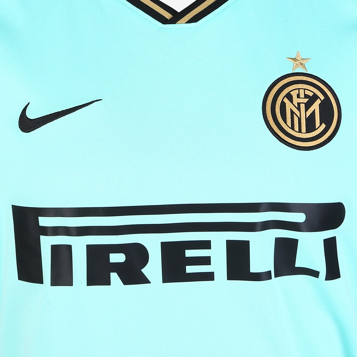 camisa inter de milão verde agua
