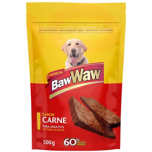 Bifinho para Cães Baw Waw Adultos Carne 500g