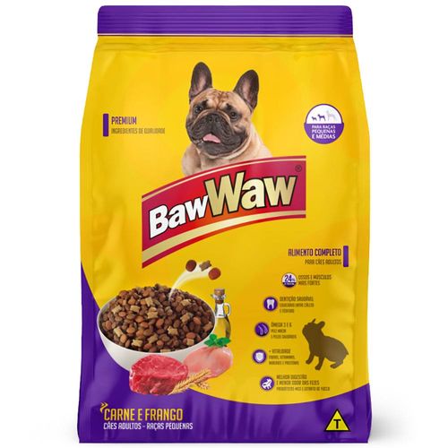 Ração para Cães Baw Waw Adultos Carne e Frango 15kg