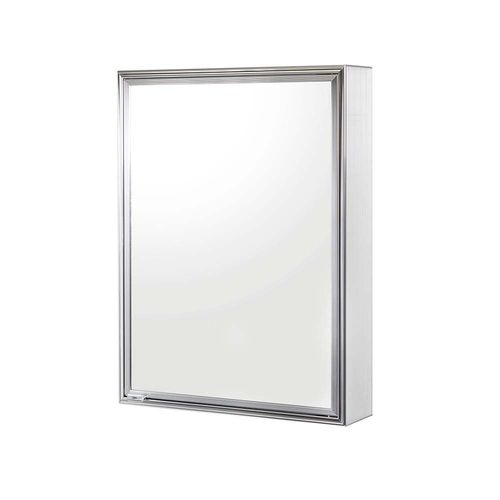 Espelheira de sobrepor Cristal 1105-3 44x58,5cm branco Cris-Metal