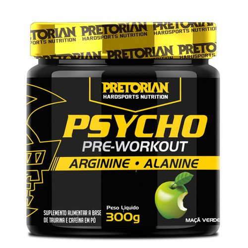 Pré-Treino Pretorian Psycho Pre Workout - 300g Maçã Verde Único