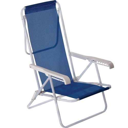Cadeira Mor Reclinável Sannet Azul de Praia