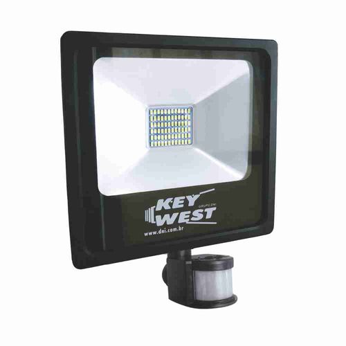 Refletor Holofote com Sensor de Presença 30W - DNI 6035