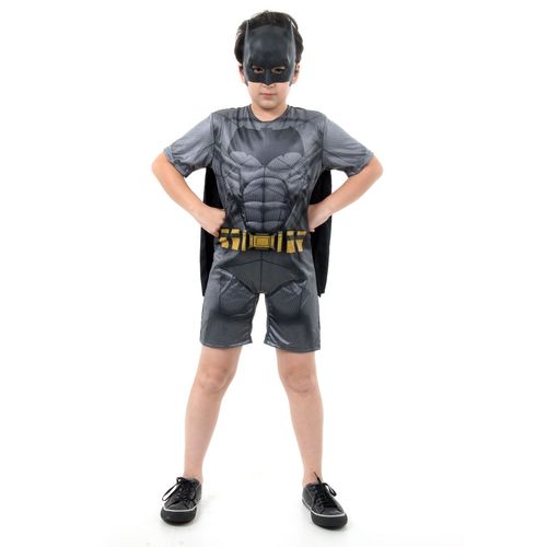 Fantasia Batman Curto Infantil com Musculatura - Liga da Justiça
 G