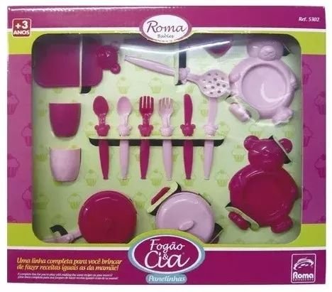 Fogao e Cia Panelinhas - Roma Brinquedos - Rosa ROMA JENSEN
