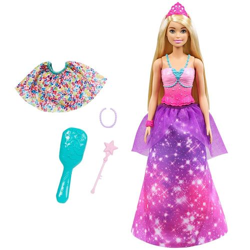 Boneca Barbie Dreamtopia Mattel - Princesa 2 em 1