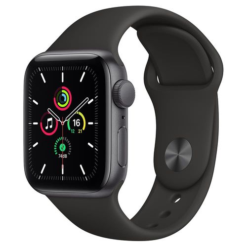Smartwatch Apple Apple Watch SE Apple Watch SE 40 mm Cinza-espacial,Preto Cabo Carregador Magnético,Pulseira