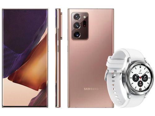 Smartphone Samsung Galaxy Note 20 Ultra 256GB - Mystic Bronze + Smartwatch Galaxy Watch4 Classic Mystic Bronze