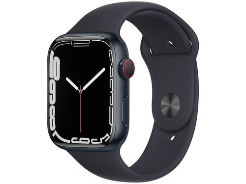 Apple Watch Series 7 45mm Caixa Meia-noite - Alumínio GPS + Cellular Pulseira Esportiva Meia-noite