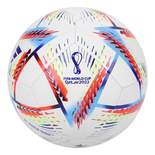 Bola de Futebol Campo Adidas Copa do Mundo 2022 Al Rihla Training Branco+Azul Único